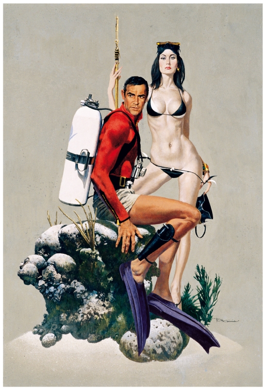James Bond  Thunderball   Robert McGinnis Comic Art